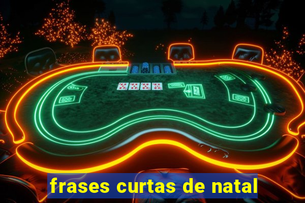 frases curtas de natal